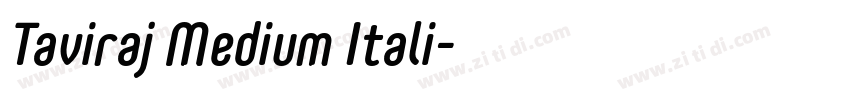 Taviraj Medium Itali字体转换